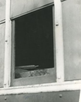 Interurban 1223's  broken window, [April 9, 1970] thumbnail