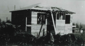 Anderson family home under construction, 1946 (date of original), copied 1991 thumbnail