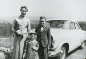 Madelaine, Janet and Cliff Anderson, 1955 (date of original), copied 1991 thumbnail