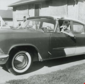 Cliff Anderson in Car, 1958 (date of original), copied 1991 thumbnail