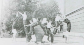 Boys Tumbling Club at Gilmore Avenue Junior High School, June 1942 (date of original), copied 1991 thumbnail