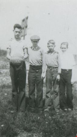 Boys on Capitol Hill school grounds, [1936] (date of original), copied 1991 thumbnail