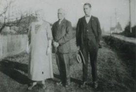 Mrs. and Rev. W.J. Beamish and Ron Beamish, 1926 (date of original), copied 1991 thumbnail