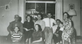 Ellis Family at Christmas, 1951, 1951 (date of original), copied 1991 thumbnail