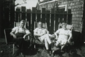 Uncle Jim and Mr. and Mrs. Macdonald, [between 1940 and 1944] (date of original), copied 1991 thumbnail