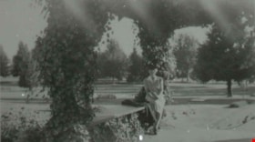 Woman in Ocean View Cemetery, 1944 (date of original), copied 1991 thumbnail