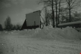 Snow at Lougheed Drive-In Theatre, [1964] (date of original), copied 1991 thumbnail