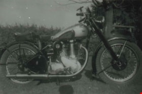 Basil Pontifex's motorcycle, 1947 (date of original), copied 1991 thumbnail