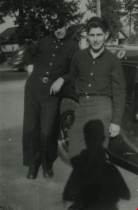 Ivan Derinzy and Bill Corbett, 1946 (date of original), copied 1991 thumbnail