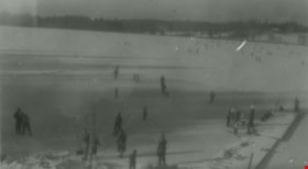 Skating at Deer Lake, 1957 (date of original), copied 1991 thumbnail