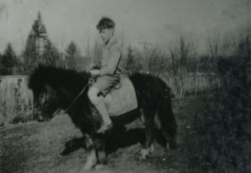 Monty Moore and Pony, 1927 (date of original), copied 1991 thumbnail