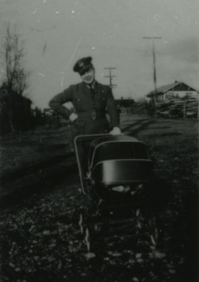 Soldier with a baby carriage, [1944] (date of original), copied 1991 thumbnail