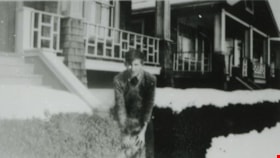 Lyle Le Grove and Dog, 1933 (date of original), copied 1991 thumbnail