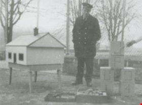 Officer Clegg at Oakalla, [195-] (date of original), copied 1991 thumbnail