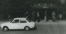 Simon Fraser University students hitchhiking, [between 1975 and 1979] (date of original), copied 1991 thumbnail