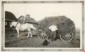 E.W. Nicholson at his farm, [1921] thumbnail
