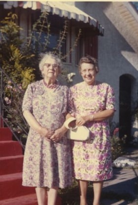 Mrs. Dunbar and Dr. Violet Eagles, August 1964 thumbnail