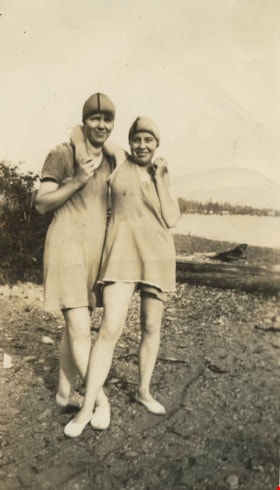 Christina North and Violet Dunbar at the Beach, 1921 thumbnail