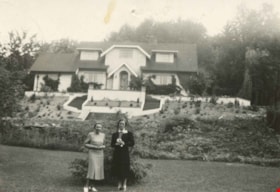 Violet Eagles outside her home, 1939 thumbnail