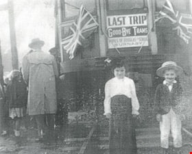 Last trip of the Burnaby Lake Interurban line, October 1953 (date of original), copied [2000] thumbnail