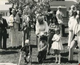 Eastburn Park tree planting, 1976 thumbnail