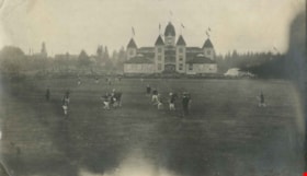 Lacrosse at New Westminster Exhibition grounds, [1910] thumbnail