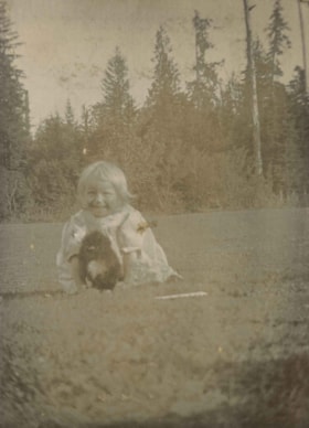 Kitty Hill with Puppy, [1902] thumbnail