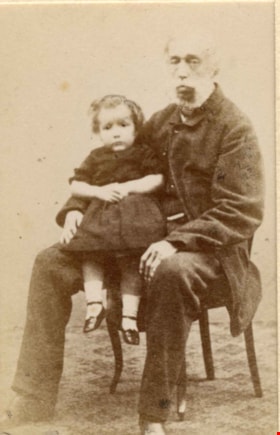 Richard Hill with Grandson Bernard, [1861] thumbnail