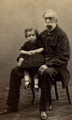Grandfather Hill and infant Bernard, [1860] thumbnail