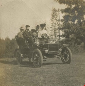 First Modern Car in Burnaby Lake, [1905] thumbnail