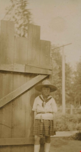Edith Clayton in camping attire, [1913] thumbnail