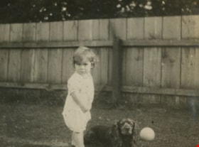 Robert Peers and his dog, 1928 thumbnail
