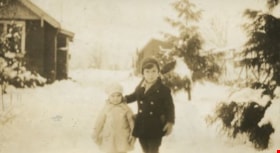 Robert and Anne in the snow, [1932] thumbnail