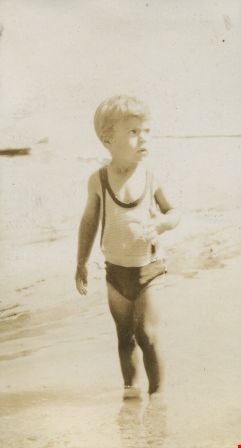 Robert walking on the beach, [1930] thumbnail
