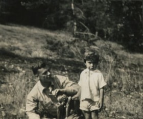 Bob and Robert in a field, [1930] thumbnail