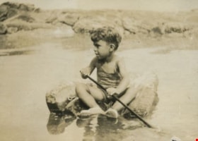 Robert Peers playing in the water, [1930] thumbnail