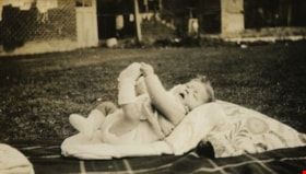 Ian Freebairn-Smith on a blanket, [1930] thumbnail