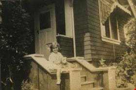 Anne Peers with a dog, [1933] thumbnail
