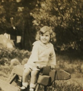 Anne Peers with Rocking Horse, [1932] thumbnail