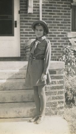 Anne Peers in Brownies' uniform, [1940] thumbnail