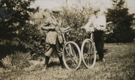 Two Men with Bicycles, [1900] thumbnail