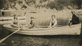 Group in a rowboat, 1921 thumbnail