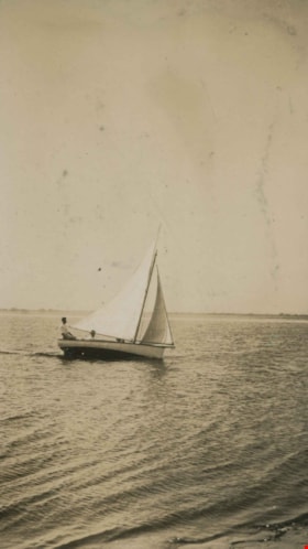 Sailboat on the water, 1923 thumbnail