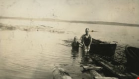 Girls swimming at Yellow Point, 1923 thumbnail