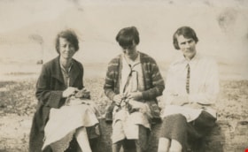 Women at a picnic at Spanish Banks, [1920] thumbnail