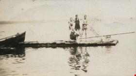 Group of swimmers on the dock, [1922] thumbnail