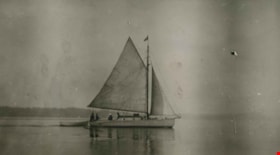 Sailboat in full sail, 1922 thumbnail