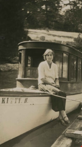 Kitty Hill Sitting on the Kitty H, 1923 thumbnail