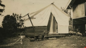 Tent in the backyard, [1929] thumbnail