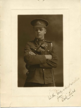 Bob Peers in Uniform, [1917] thumbnail